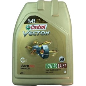 Resim Castrol Vecton 10W-40 E4/E7 20 Litre Motor Yağı ( Üretim Yılı: 2022 ) 