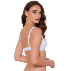 Resim Omuz Destekli Sporcu Sütyeni Beyaz 
