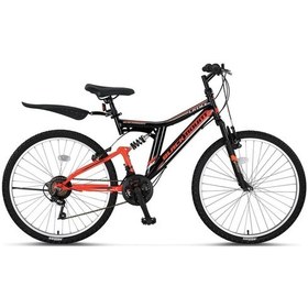 Resim Ümit 2429 Blackmount V 21 Vites 24" J Dağ Bisikleti Turuncu-Siya Turuncu - Siyah 