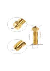 Resim Koodmax 2 Adet 3d Yazıcı Extruder M6 Filament 1.75mm / 1.0mm Baskı Kafası Volkan Nozzle 