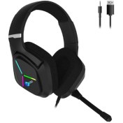 Resim Lenovo Lecoo HT406 RGB 3.5mm/USB Kablolu Kulak Üstü Oyuncu Kulaklığı 