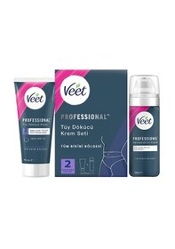 Resim Veet Professional Bikini Bölgesi Tüy Dökücü Krem 2 x 50 ML + Tüy Dökücü Krem 50 ML + Nemlendirici Köpük 50 ML 