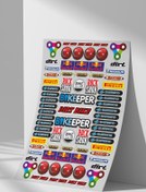 Resim Sticker Market Sosyal Medya Sticker Seti, Düz Yüzeyler Için A4 Boyutu Çıkartma Etiket Seti 