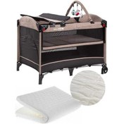 Resim Babydoor 2051 Place Oyun Parkı 70x110 Cm Bebek Beşik+yatak Hediyeli Kahverengi 