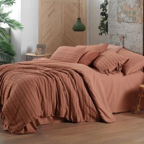 Resim Sarev Mood Comfort Toledo Tek Kişilik Taba Nevresim Takımı 160x220 cm 