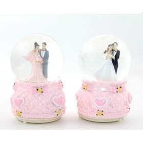 Resim Işıklı Müzikli Kar Küresi 13 Cm Alk1787 Çok Renkli 