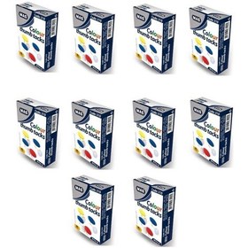 Resim Mas 310 Renkli Raptiye Pvc Kaplı 10 Adet 