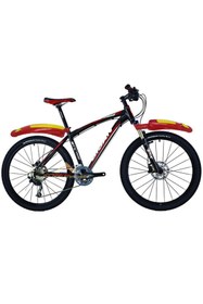 Resim abnturk Ön ve Arka sarı kırmızı bisiklet çamurluğu seti 