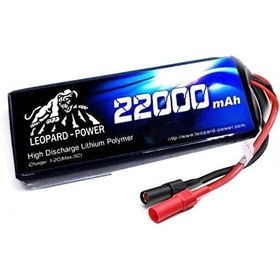 Resim LP22000/25-2S 22000 mAh 7.4V 2S 25C Uav & Multirotor Lipo Batarya Pil Leopard Power