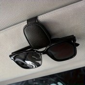 Resim Araba Güneşlik Moda Gözlük Tutucu, PUPU PU Deri Gözlük Rafı, Fatura Kart Klipsi, Otomatik Güvenli Uyum, Kolay Erişim, Çeşitli Renkler Siyah, Gri, Bej, Pembe, Kırmızı Moda Araba İç Aksesuarları, Tatiller için İdeal Hediye 