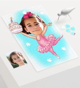 Resim Kişiye Özel Çocuk Doğum Günü Karikatür 240 Parça A3 Puzzle - 1 
