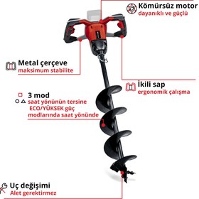 Resim Einhell Gp-ea 18/150 Li Bl - Solo, Akülü Toprak Burgu Makinesi - 3437000 