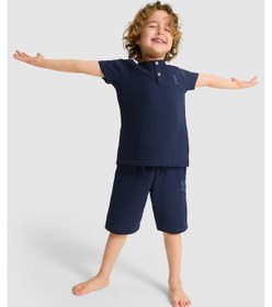 Resim U.s. Polo Assn. Erkek Çocuk Lacivert Pijama Takım 50327343-vr033 