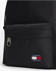 Resim Tommy Hilfiger Kadın Ön Cepli Sırt Çantası - Siyah Triple Black 