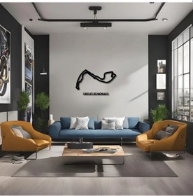 Resim Lazer Kesim Metal Duvar Dekoru Monako Grand Prix Metal Duvar Tablosu Formula 1 