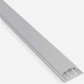 Resim Mutlusan Kablo Kanalı 2m Balık Sırtı Metalik Gri 60X15 mm 