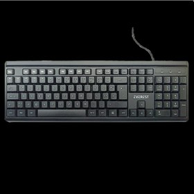 Resim Everest Kb-741f, Usb Kablolu, Türkçe F, 2 Metre Bakır Kablolu, Standart Klavye Siyah 