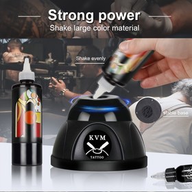 Resim JC TATTOO Taşınabilir Lab Mikseri - Dokunmatik Kontrol 7000rpm Akrilik Boya ve Tırnak Cilası Vibratör Adaptör, Takılabilir Güç, Kararlı Taban, Ergonomik Tasarım Tatuoy Sanatçıları ve Güzellik Uzmanları için, Tırnak Cilası Titreşimi, Şık Cihaz, Dayanıklı Yapı 