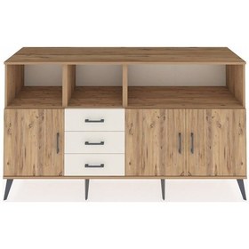 Resim Kronos Konsol 5 Raflı 3 Çekmeceli 3 Kapaklı 176x59x99 Çam-çam/ayt Çam-çam/aytaşı 