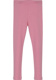 Resim Lovetti Pembe Kız Çocuk Kışlık Tam Boy Düz Basıc Tayt Pembe 
