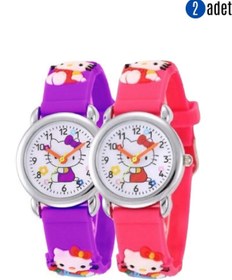 Resim Göçmen Tuhafiye Hello Kitty Figürlü Kız Çocuk Kol Saati 2 Li Set Hello Kity Çocuk Kol Saati (kız Seti) 
