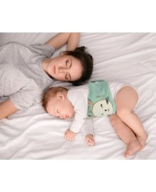 Resim Sevi Bebe Kiraz Çekirdekli Patik+ Kiraz Çekirdekli Bebek Bel Bandı Set- Yeşil 