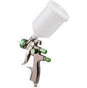 Resim Hallow Düşük Hacim Düşük Basınç 1.3 Mm Hava Püskürtme Tabancası Siyah Yeşil 