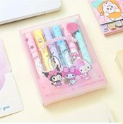 Resim 6'lı Fosforlu Kalem Seti - Sanrio Karakterleri, Kuromi, Hello Kitty 