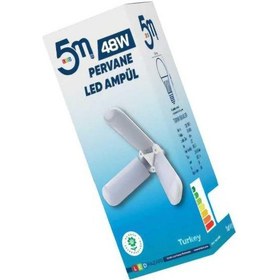 Resim 5m Led 48w Pervane Led Ampul E27 
