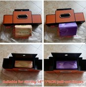 Resim Chuangyinshop 1 Adet Evrensel Araç Kolçak Saklama Organizeri A-brown Abs Reçineli Multi Fonksiyonlu Tütücülü 