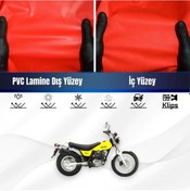 Resim Suzukı Vanvan 125 Motosiklet Brandası Su Geçirmez Branda Kırmızı Branda Motor Branda Xl 