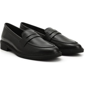 Resim Gönderi R Siyah Hakiki Deri Loafer Ayakkabı Siyah 