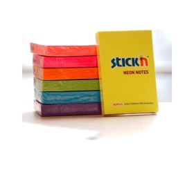 Resim Stickn 76x51 Neon Sarı 100 Yaprak Yapışkanlı Not Kağıdı Diğer 