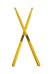 Resim Midex Gfk-801yl 5a Bateri Baget Kırılmaz Polyemid Sarı Renk Davul Bageti 5a Drumsticks 