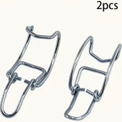 Resim 2 adet Metal Araba Hava Filtresi Klipsi - Dayanıklı Snap-On Tasarım, Standart A/C Sistemleri için Evrensel Uyum, Yüksek Verimli Partikül Kabin Hava Filtreleri ile Kolay Kurulum, Hava Giriş Sistemi Aksesuarı 