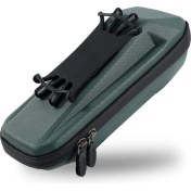 Resim West Biking West Bisiklet YP0707263 Bisiklet Açık Ön Işın Çantası Eva Sert Kabuk Telefon Çantası (Koyu Yeşil) (Yurt Dışından) 