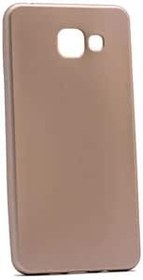 Resim Samsung Galaxy A5 2017 Uyumlu Mat Yumuşak Silikon Kılıf (Altın Rengi) 