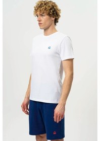 Resim United Colors of Benetton Bnt M20465 23Y Erkek T Shirt 2Xl Beyaz 