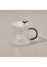 Resim Tohanaa Borosilikat Cam Bitki Çayı Demliği - Şeffaf / Yeşil - 500 Ml Renkli 