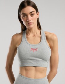 Resim Ever Essentials Gri Melanj Kadın Pamuk Sporcu Sütyeni - Gray Melange / S 