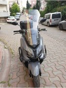 Resim Motocam Küba Novax 200 Siperlik Ön Cam 2023 2024 Model 65cm Şeffaf Renkli 4mm Uzun Cam 