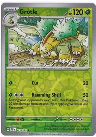 Resim Grotle Reverse Holo 011/162 - Temporal Forces - Pokemon Kartı Mint 