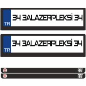 Resim 3A Lazerpleksi Fiat Logolu Plakalık 
