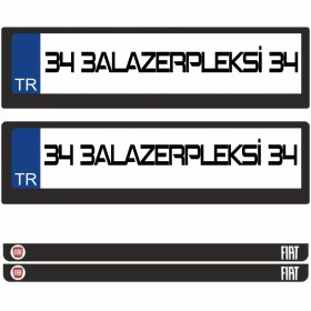 Resim 3A Lazerpleksi Fiat Logolu Plakalık 