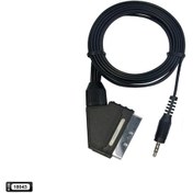 Resim Av Kablo Scart 3.5MM Aux Kısa Jack Eatech Polsat Alfastar Redline Diğer