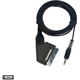 Resim Av Kablo Scart 3.5MM Aux Kısa Jack Eatech Polsat Alfastar Redline 