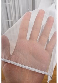 Resim Armür Dokuma Mat Düz Tül Perde 