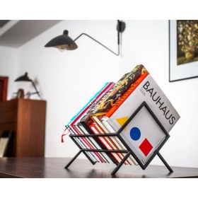 Resim Masaüstü Kitap Düzenleyici Metal Kitap Organizatörü 