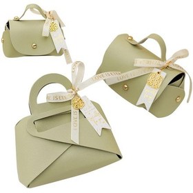 Resim Suntek 3 Parça Nikah Şekeri Hediye Çantası Parti Yeşil " 