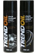 Resim Trendoil Motosiklet Zincir Temizleme Ve Yağlayıcı Spreyi 500'er Ml 